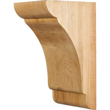 Hardware Resources 5" Wx6"Dx10"H Hard Maple Minimalist Corbel COR33-2HMP